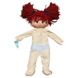 Pawsenclaws & Co Teenees Amanda Plush Girl Rag Doll 18” Red Hair UNSTUFFED #1304